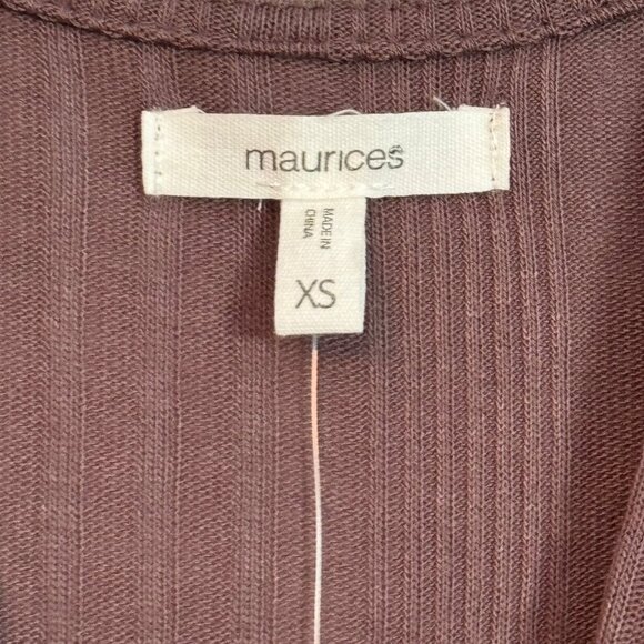 Maurices Women's Button-Down Duster Cardigan Coatigan XS Polyester Rayon Spandex - Picture 4 of 12